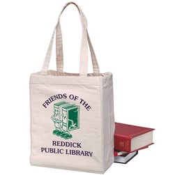 Natural Cotton Canvas Tote Bag - 11"W X 14"H X 5"