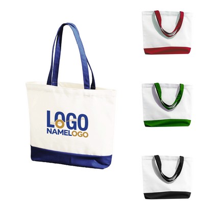 12 Oz Cotton Canvas Bag Reusable Eco Friendly Shopping Grocery Tote